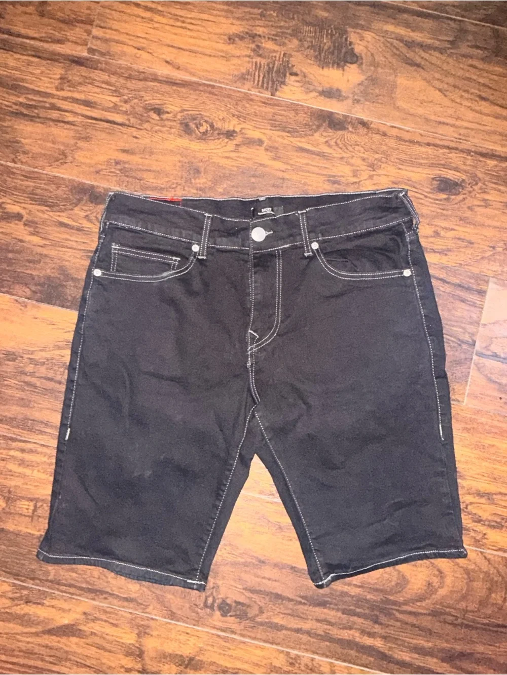 True Religion Black Women's Denim Bermuda Shorts